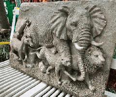 هنر دیوار حیوانات فایبر گلاس بزرگ