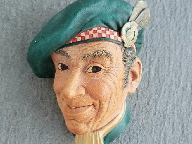 1962 Bossuns سوار کار ماهر دست نقاشی Chalkware فوق العاده! ساخته شده در انگلستان