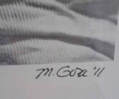 مایکل گورا قاب عکس امضا. خال کوبی عضلانی