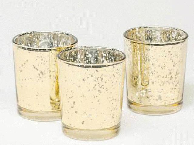 طلا عطارد شیشه ای Votives