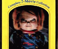  Childs Play Complete 7-فیلم Chucky مجموعه دی وی دی مجموعه 3-D پوشش