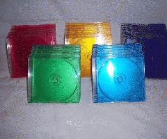 موارد ذخیره سازی پلاستیکی باریک Cd / DVD - تعداد 50