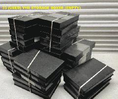 33 خالی جعبه ذخیره سازی VHS (سیاه)