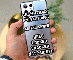 خرید سامسونگ S8 تا! Nw / استفاده/Crckd/ال سی دی - $500