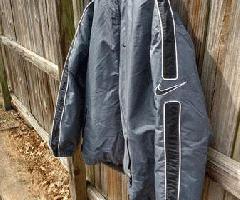 ژاکت نایک مردانه باشلق دار, اندازه XL, خاکستری w/سیاه ,riig جدید $80, استفاده