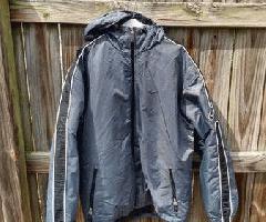 ژاکت نایک مردانه باشلق دار, اندازه XL, خاکستری w/سیاه ,riig جدید $80, استفاده