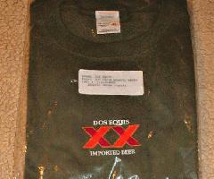 Xx Dos Equis سبز XL کارخانه جدید مهر و موم شده تمیز! گردآورنده پیراهن نوار!!