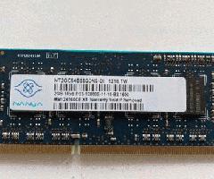 حافظه نانیا 2gb Ddr3 SO-DIMM 204PIN PC3-12800S 1600MHz NT2GC64B88G0NS