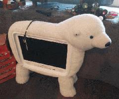 مخمل خواب دار خرس قطبی 19 اینچ تلویزیون صفحه تخت hannspree