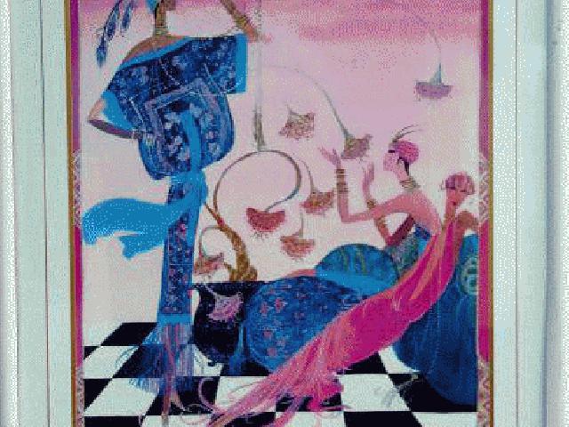 خانم های پیشرفته و سبک هنری دکو-چاپ چشمگیر جسورانه