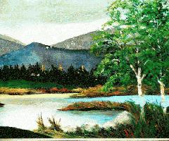 بزرگ. رنگارنگ, 19هفتم. قرن پانوراما-دریاچه شاعرانه, کوه ها