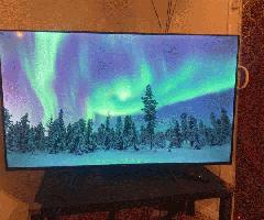58a hisense flatscreen roku tv w / از راه دور