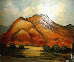 بزرگ, کامل, پررنگ - نارنجی کوه. محدوده نادیده می گیرند تلخ دره کویر
