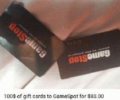$100 ارزش Gamestop giftcards برای 8 80