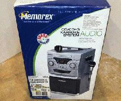 Memorex Mks5012-Cd+G سیستم کارائوکه با عرشه کاست دوگانه و AM/