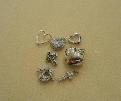 2 حلقه/2 گردنبند/7 فریبندگی-سنگهای قیمتی/نقره ای