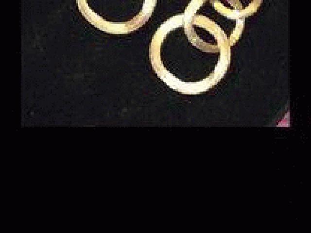  مارکو BICEGO 18k سه گانه لینک گوشواره