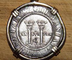 اسپانیایی نقره ای 4 REALES سکه 1543