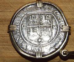 اسپانیایی نقره ای 4 REALES سکه 1543