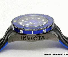 Invicta Grand Diver خودکار مردانه 47mm آبی شماره گیری 300m ساعت سیلیکون