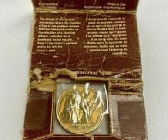 1976 کانادا $100 14k طلا المپیک سکه یادبود 1 / 4ozt