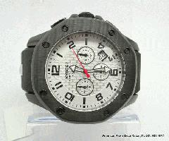  کایبو! غول 48 Chrono سازمان دیده بان سیاه مورد سیاه بند سیلیکون