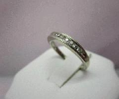طلا و جواهر افسانه 11 الماس گرد در سفید 14k حلقه طلا