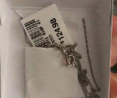 نام تجاری جدید گردنبند نقره ای الماس استرلینگ