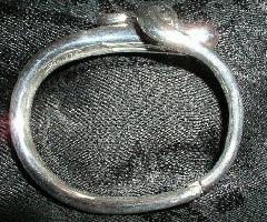 نادر داگ جانز دستبند مار استرلینگ پوشیدنی هنر وابسته به عشق شهوانی امضا