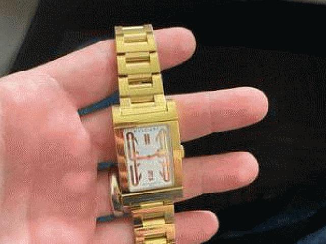 بولگاری rettangolo 18kt طلا