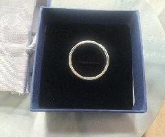 18k طلای سفید 5mm و باند عروسی (وزن سنگین)