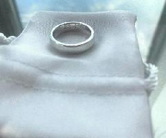 18k طلای سفید 5mm و باند عروسی (وزن سنگین)
