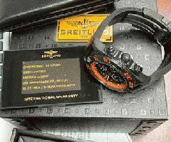 Breitling chronomat 44 کلاغ سیاه نسخه محدود کامل با جعبه و pap