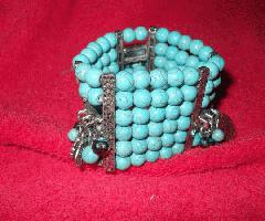 فیروزه ای رنگی تزیینات از دستبند