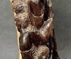 Vtg Makonde درخت زندگی چوب کنده کاری سیاه پوست بلک وود مجسمه سازی مجازی